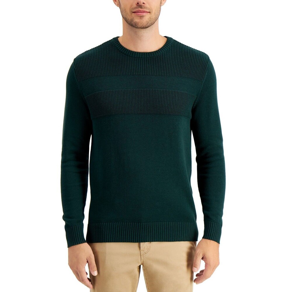 Club Room Men's Pine Grove Textured Cotton Sweater, size XXL